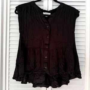 Beceel Black Sleeveless top Size S